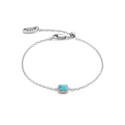 Pietra Di Nascita Dicembre Bracciale Turchese Argento