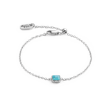Pietra Di Nascita Dicembre Bracciale Turchese Argento