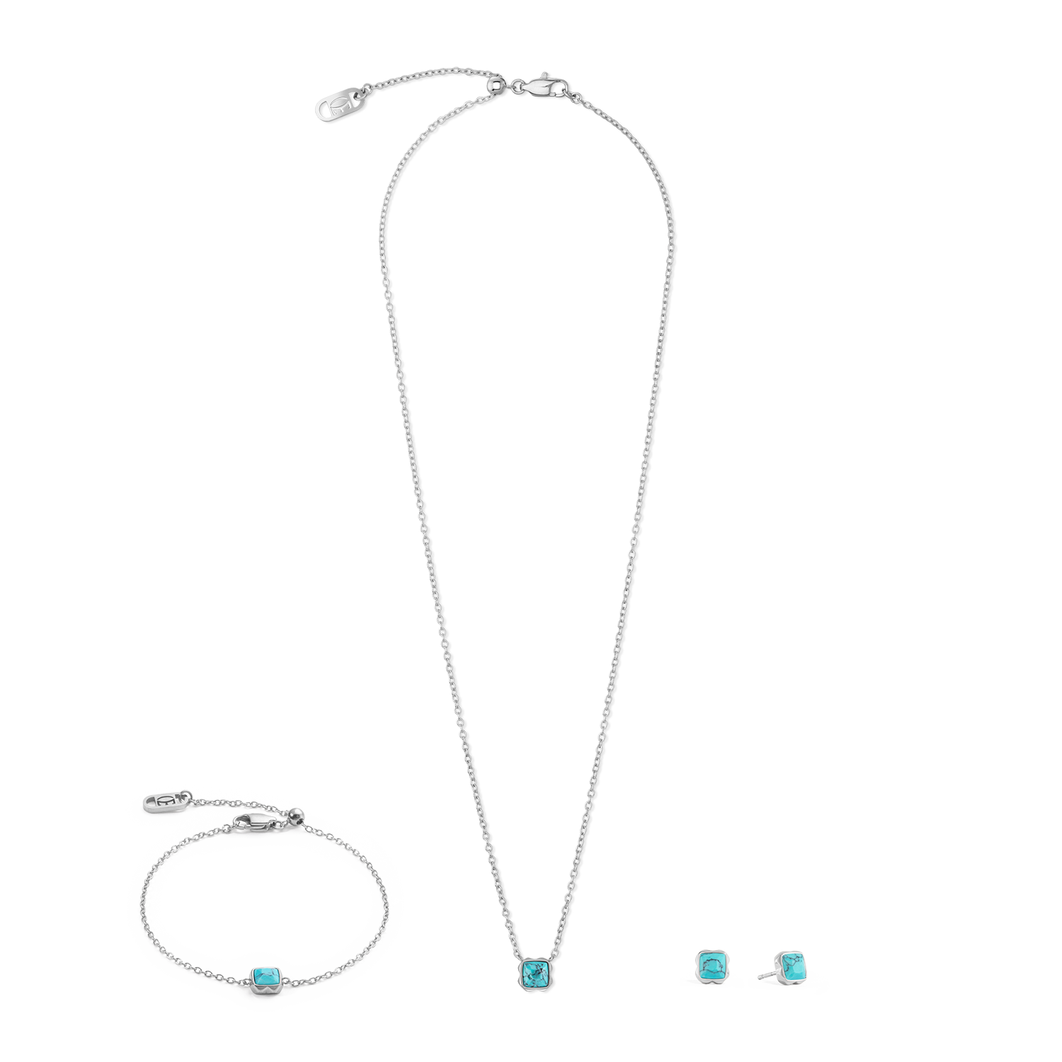 Pietra Di Nascita Dicembre Bracciale Turchese Argento