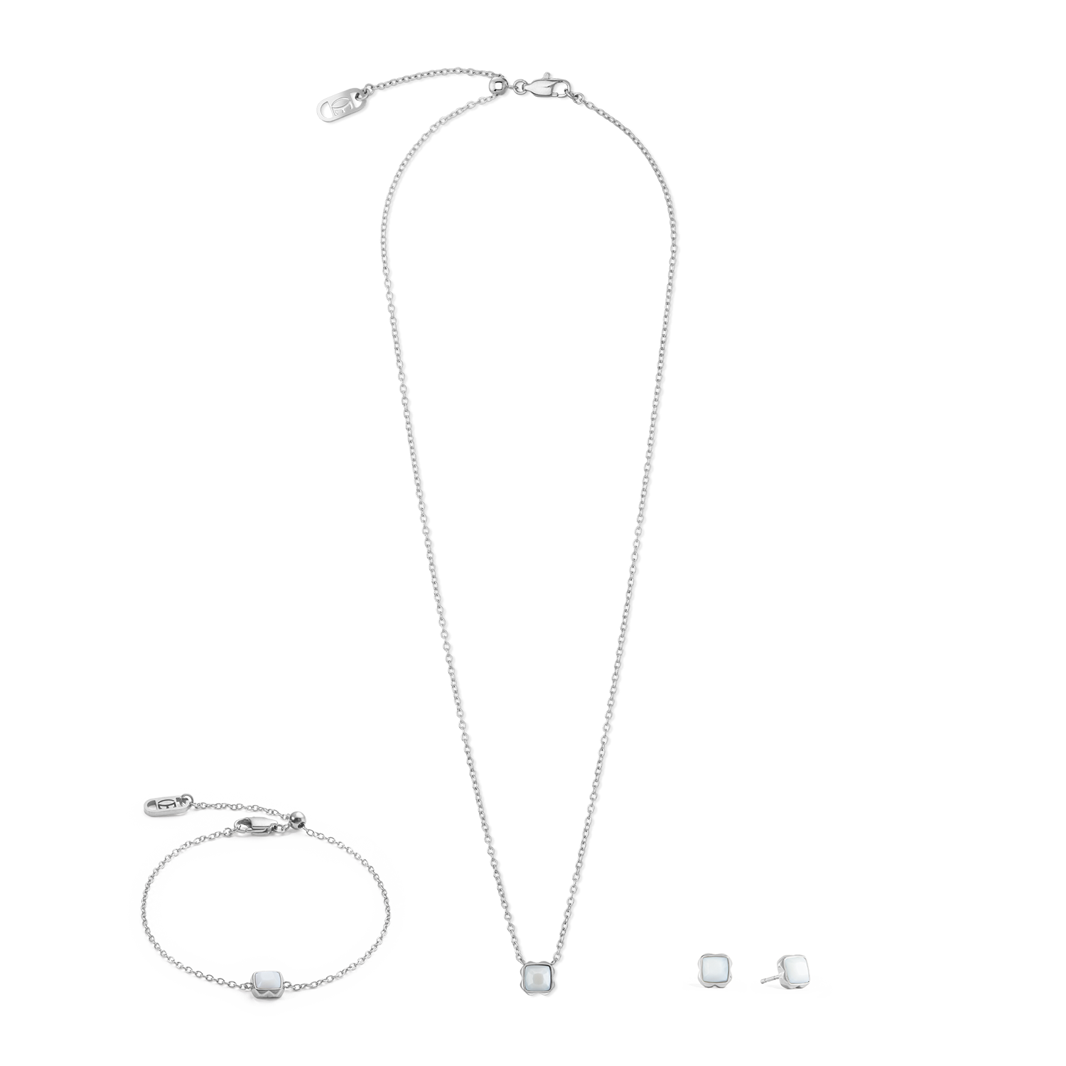 Pietra Di Nascita Aprile Bracciale Quarzo Bianco Argento