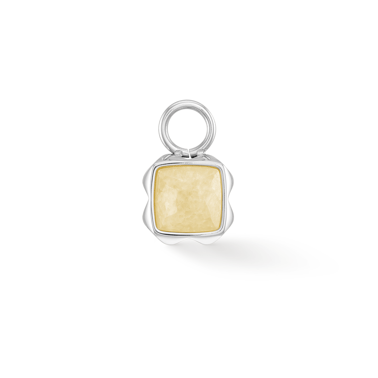 Pietra Di Nascita Novembre Charm Citrino Argento