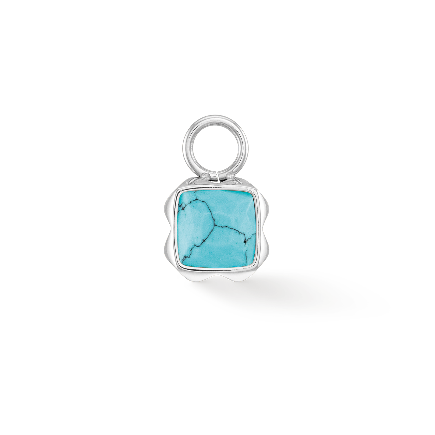 Pietra Di Nascita Dicembre Charm Turchese Argento