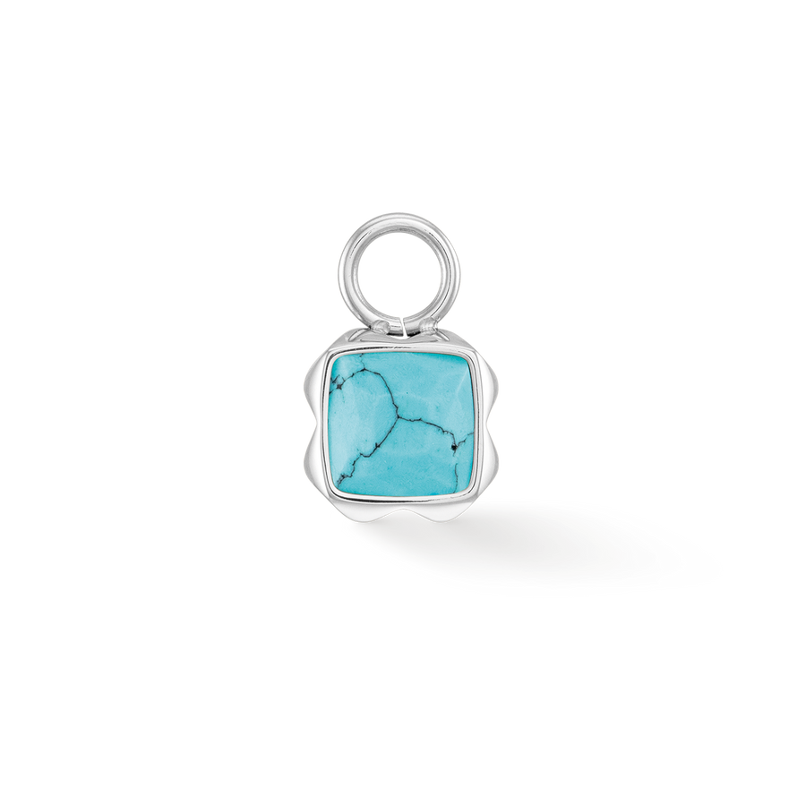 Pietra Di Nascita Dicembre Charm Turchese Argento