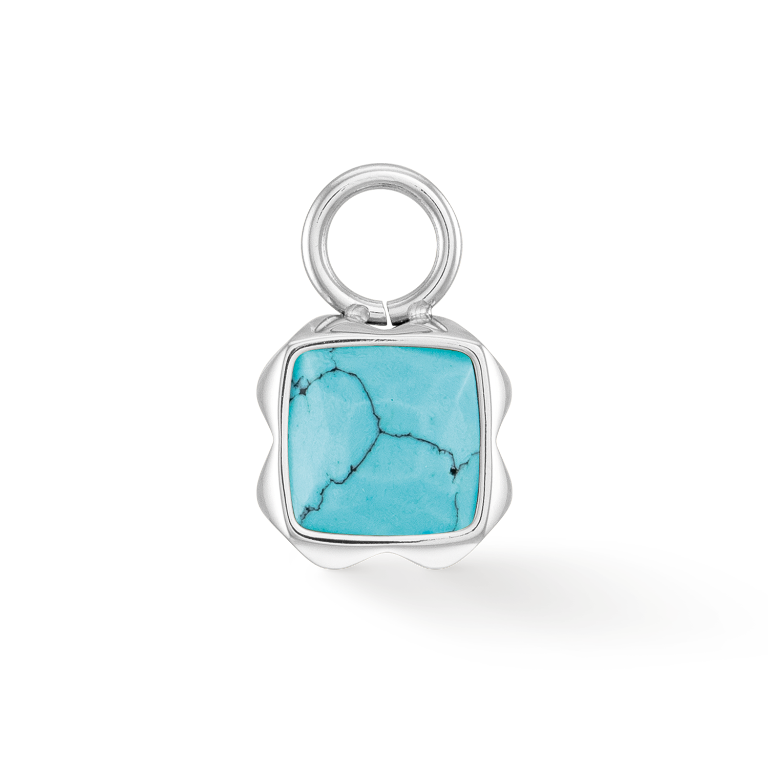 Pietra Di Nascita Dicembre Charm Turchese Argento