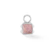 Pietra Di Nascita Luglio Charm Rodocrosite Argento
