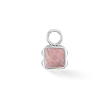 Pietra Di Nascita Luglio Charm Rodocrosite Argento