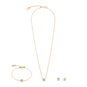Pietra Di Nascita Ottobre Collana Quarzo Rosa Oro