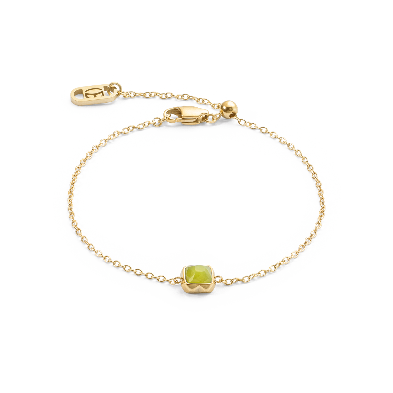 Pietra Di Nascita Agosto Bracciale Giada Verde Oro