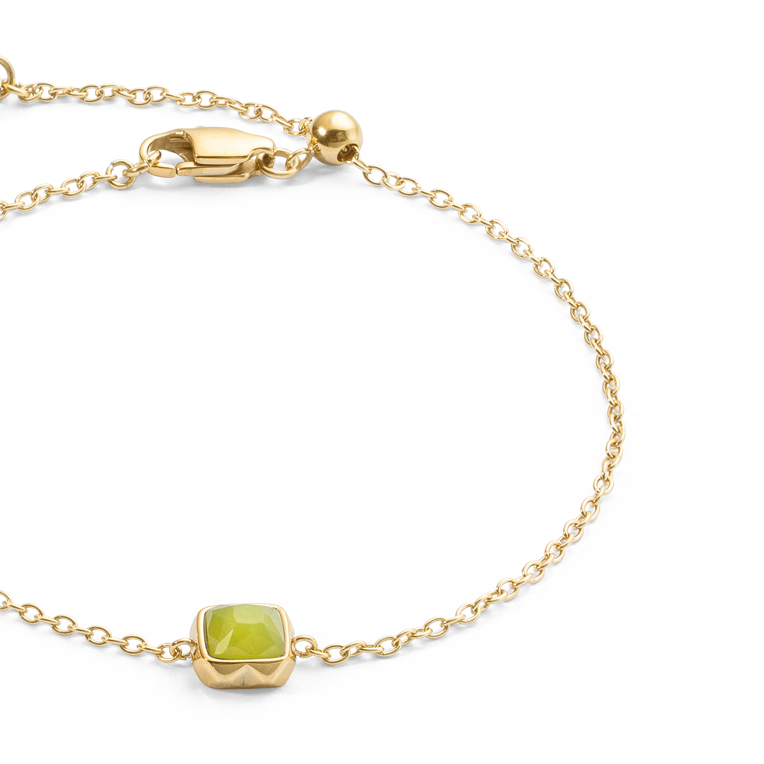 Pietra Di Nascita Agosto Bracciale Giada Verde Oro