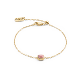 Pietra Di Nascita Luglio Bracciale Rodocrosite Oro
