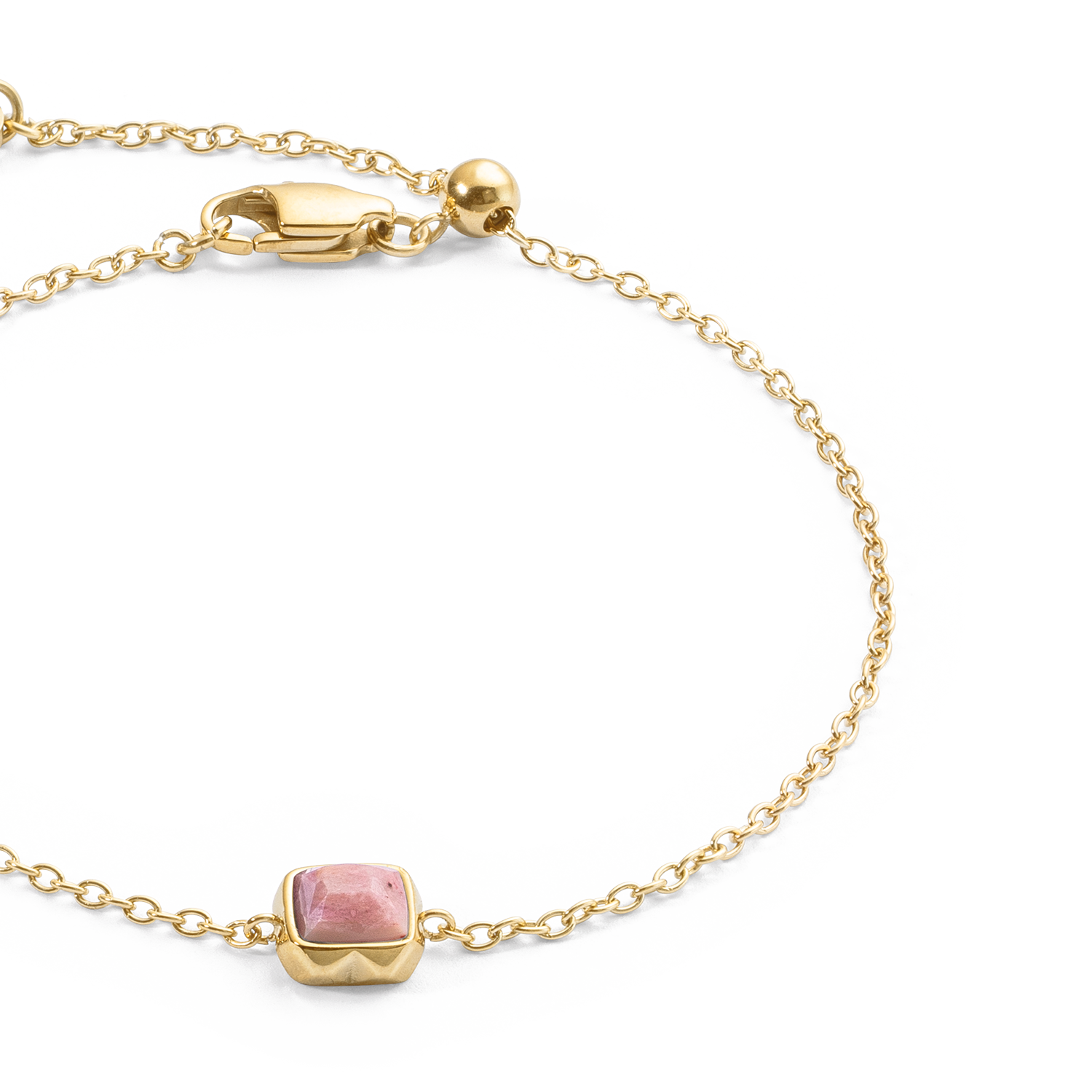 Pietra Di Nascita Luglio Bracciale Rodocrosite Oro