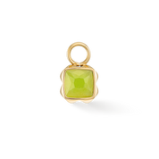 Pietra Di Nascita Agosto Charm Giada Verde Oro