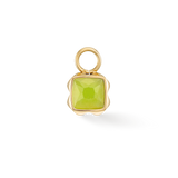 Pietra Di Nascita Agosto Charm Giada Verde Oro