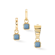 Pietra Di Nascita Marzo Charm Avventurina Blu Oro