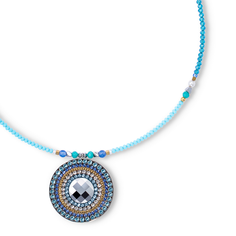 Collana amuleto Ocean Vibes turchese oro
