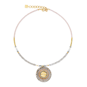 Collana amuleto Modern Future oro-beige