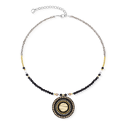 Collana Amulet Modern Future oro-nero