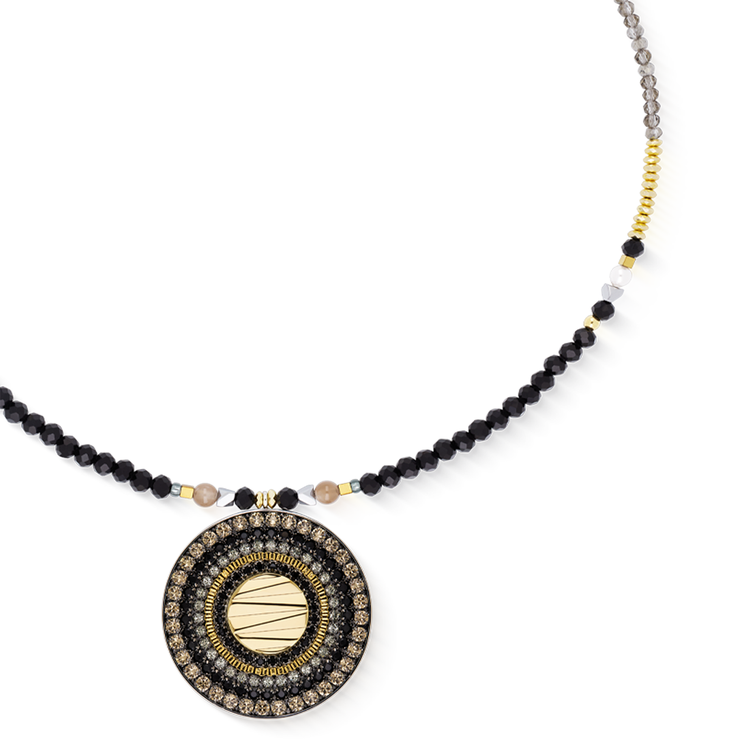 Collana Amulet Modern Future oro-nero
