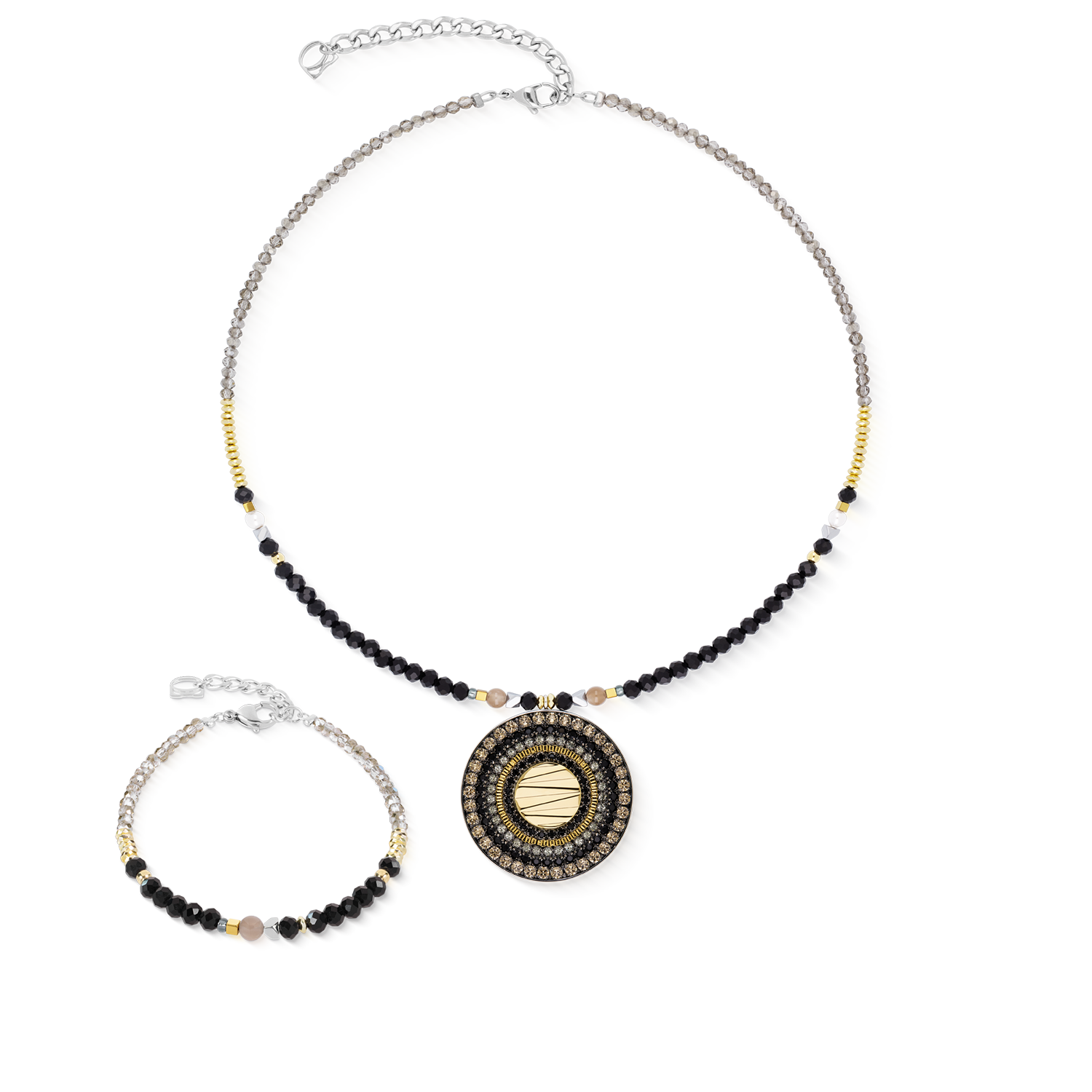 Collana Amulet Modern Future oro-nero