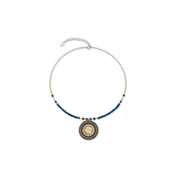 Collana Amuleto Modern Future Motion bicolore