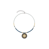 Collana Amuleto Modern Future Motion bicolore