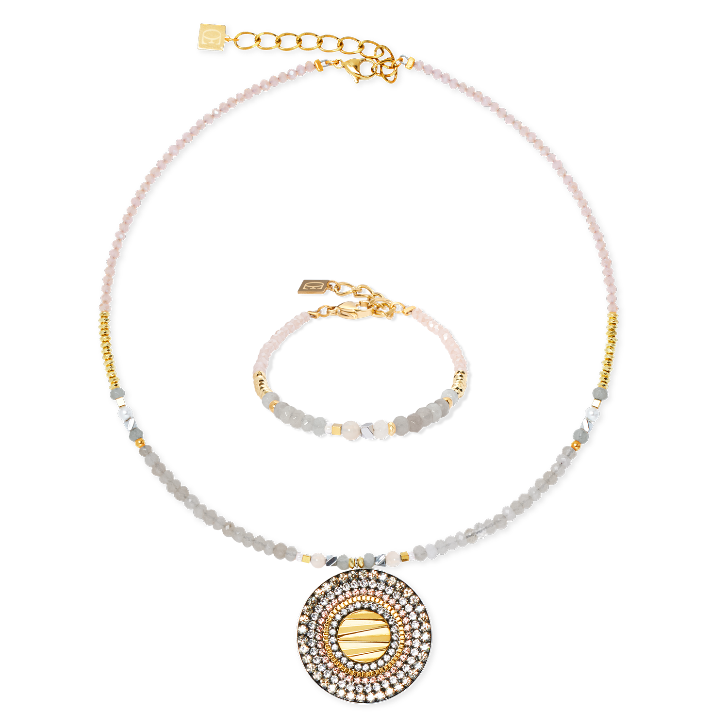 Bracciale amuleto Modern Future oro-beige