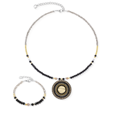 Bracciale Amulet Modern Future oro-nero