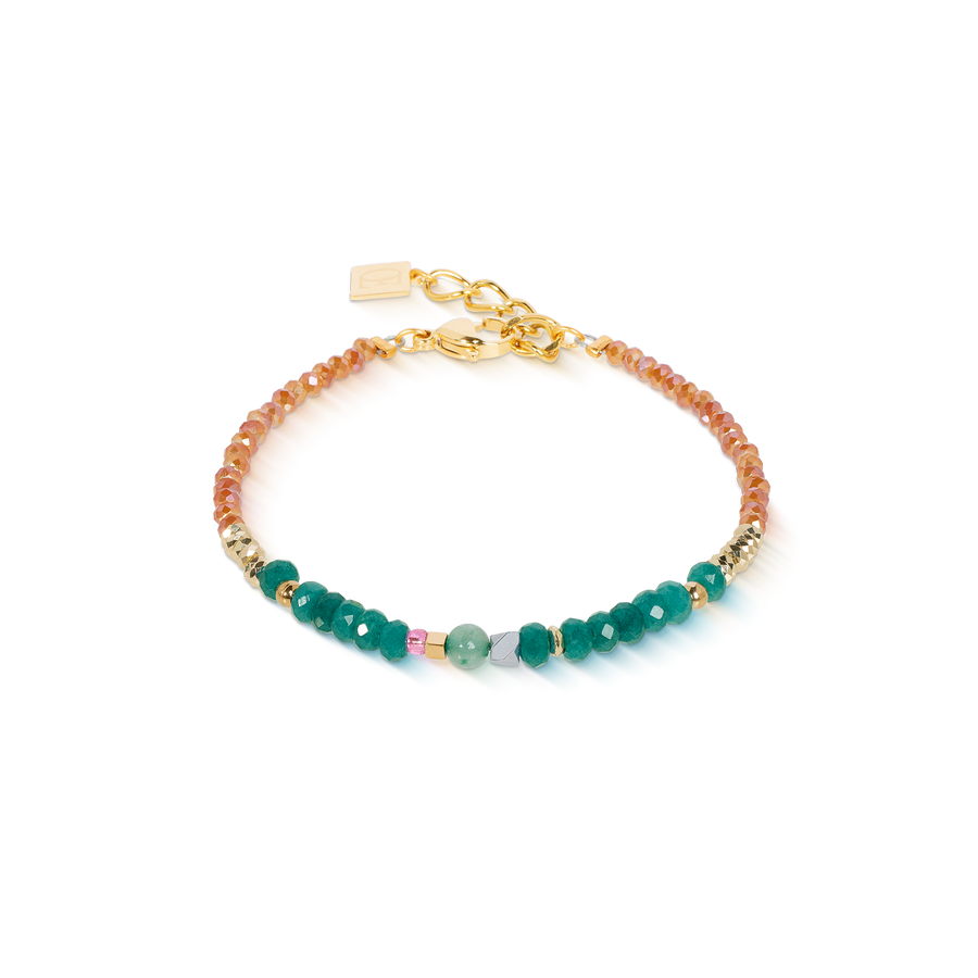 Bracciale Amuleto Modern Future oro multicolore Boho