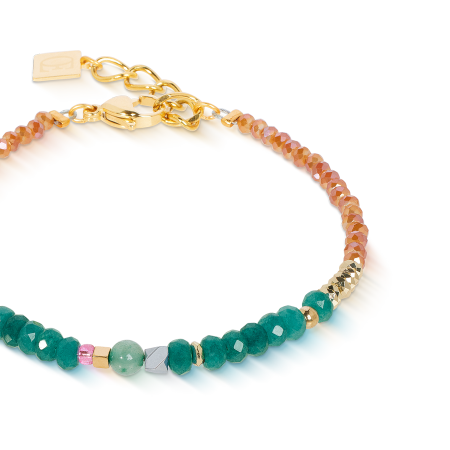 Bracciale Amuleto Modern Future oro multicolore Boho