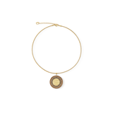 Collana Amuleto Glam Waves oro-beige
