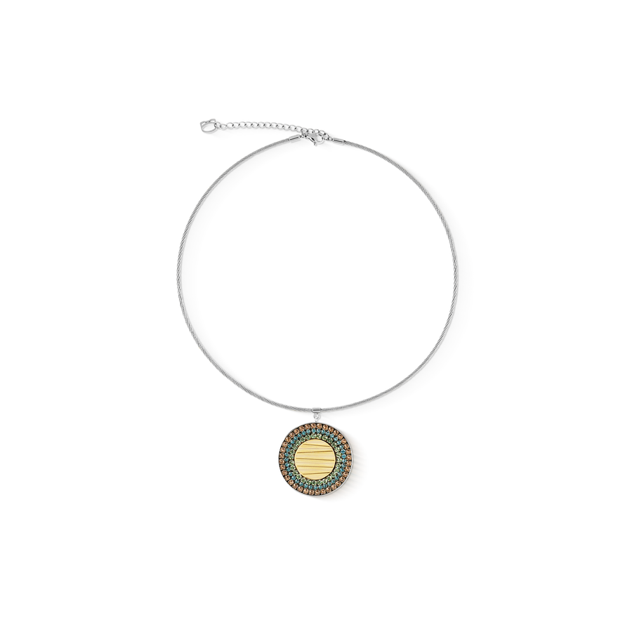 Collana Amulet Glam Waves argento multicolore pastello