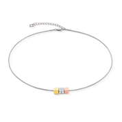 Collana Cube Trio Facets Snake tricolore