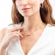 Collana Cube Trio Facets Snake tricolore