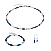 Collana Rhythm Jade Navy argento