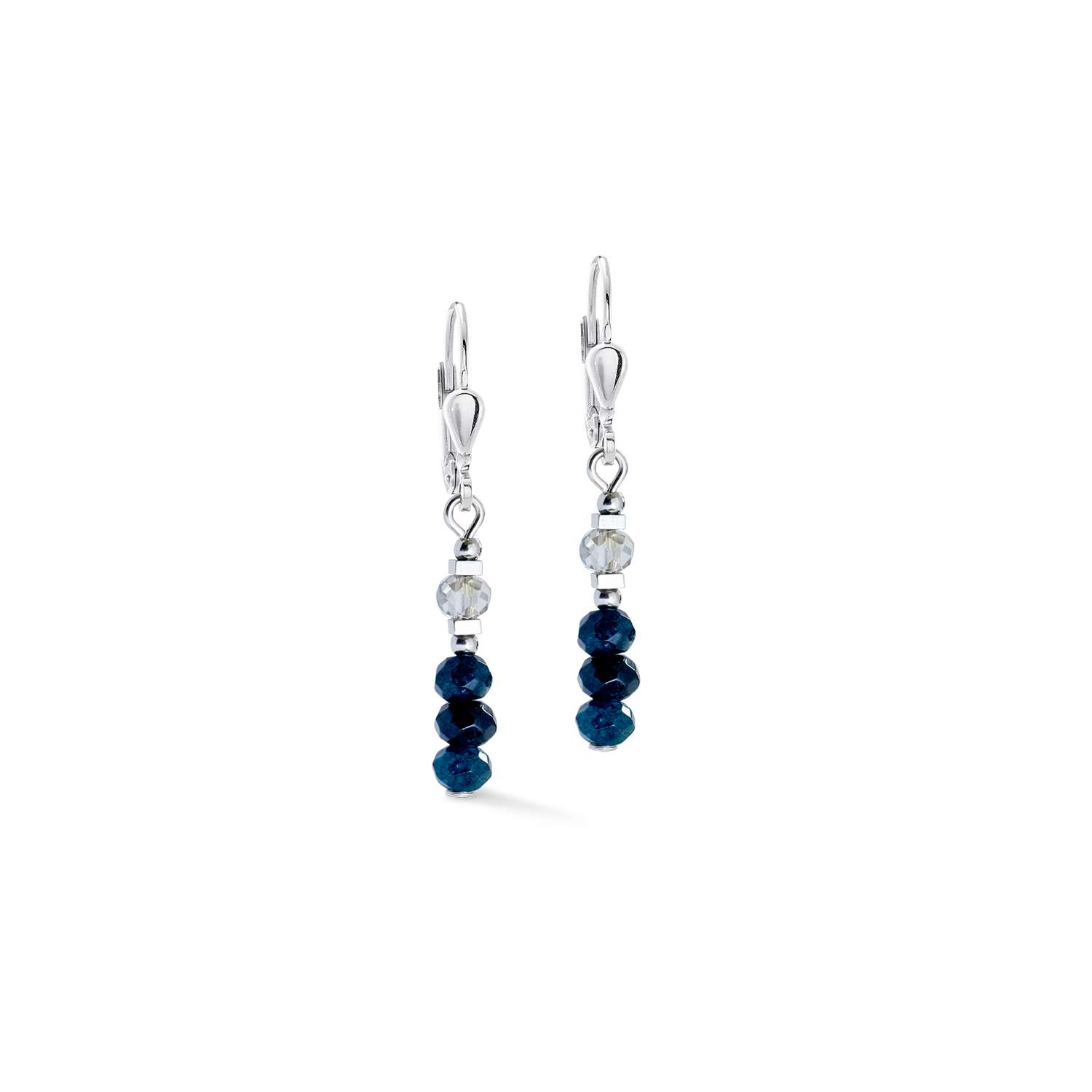 Orecchini Rhythm Jade Navy argento
