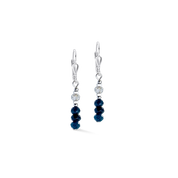 Orecchini Rhythm Jade Navy argento