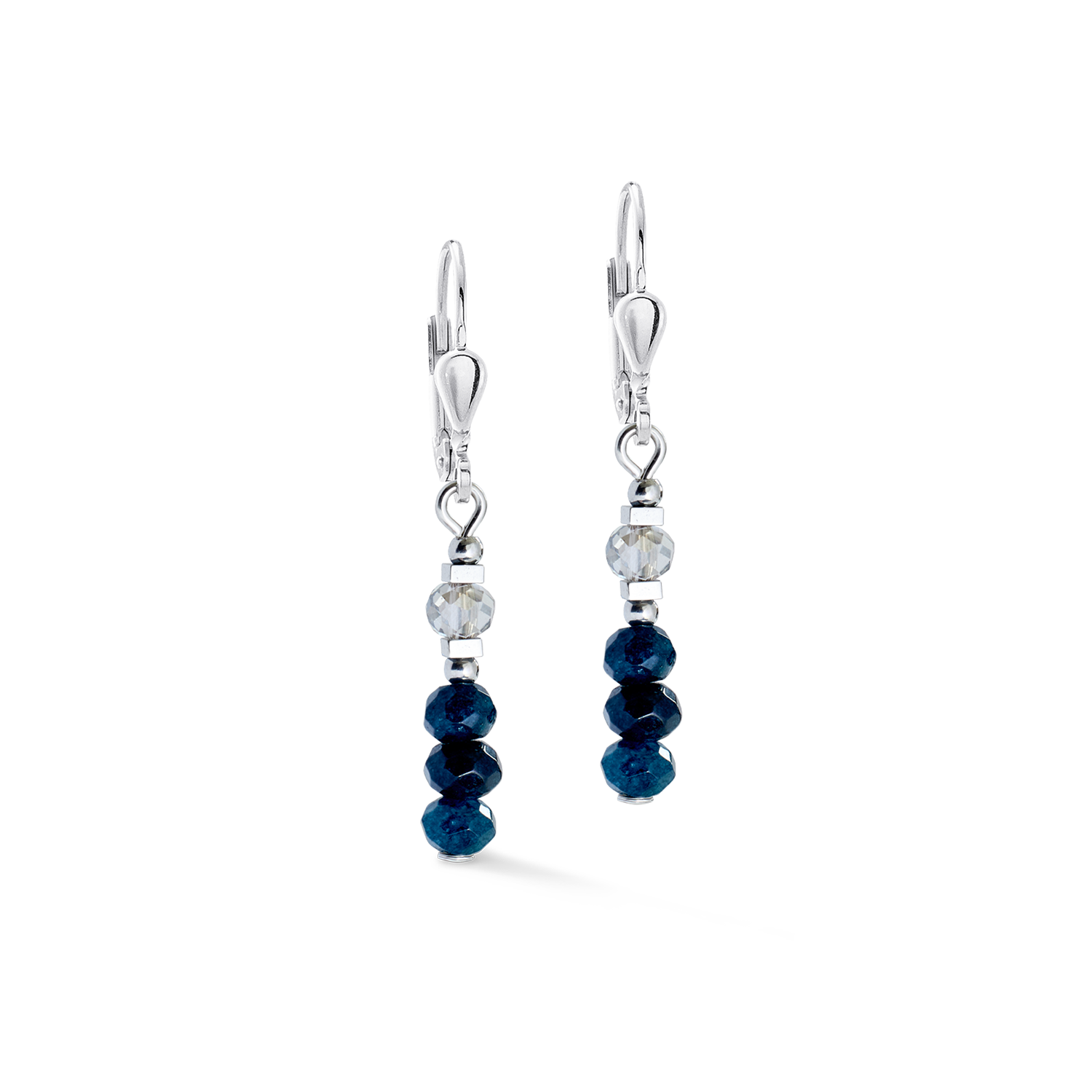 Orecchini Rhythm Jade Navy argento
