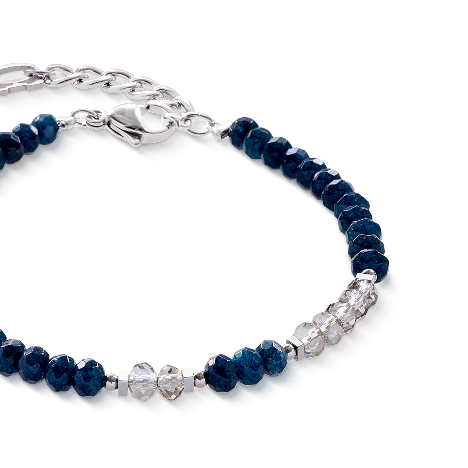 Bracciale Rhythm Jade Navy argento