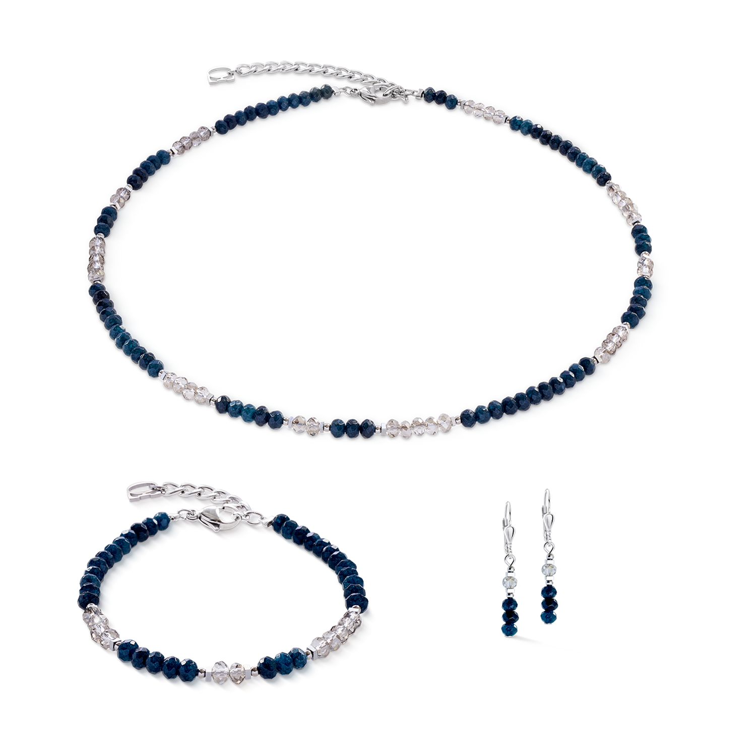 Bracciale Rhythm Jade Navy argento