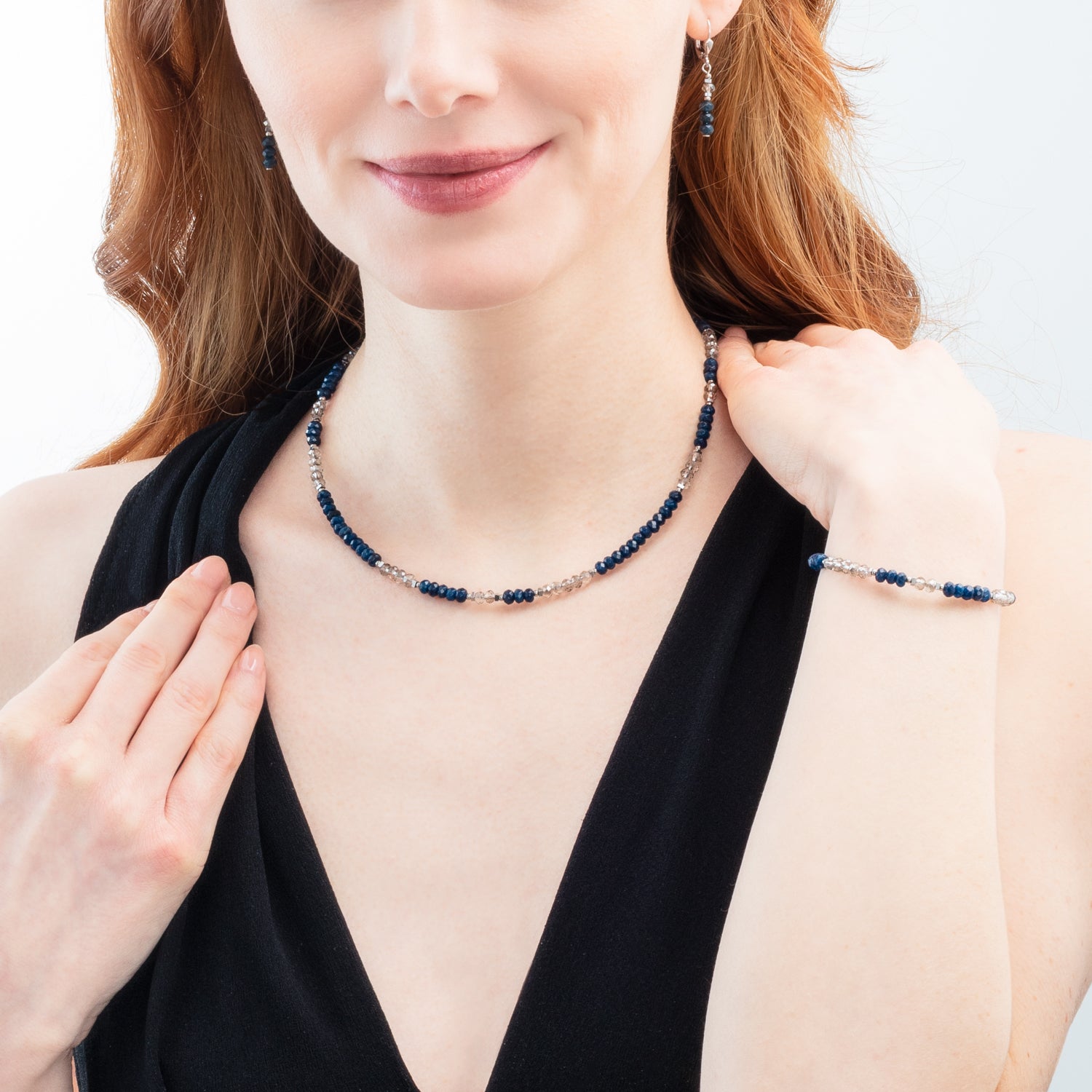 Bracciale Rhythm Jade Navy argento