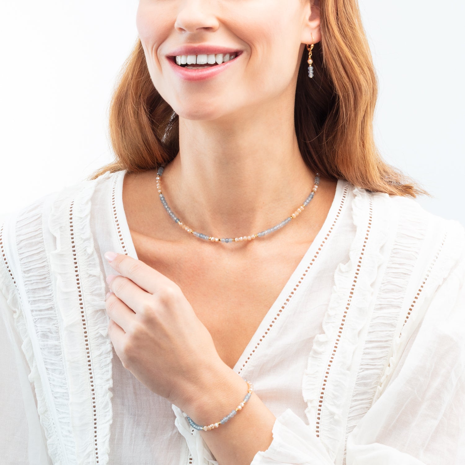 Bracciale Rhythm Jade Sky oro