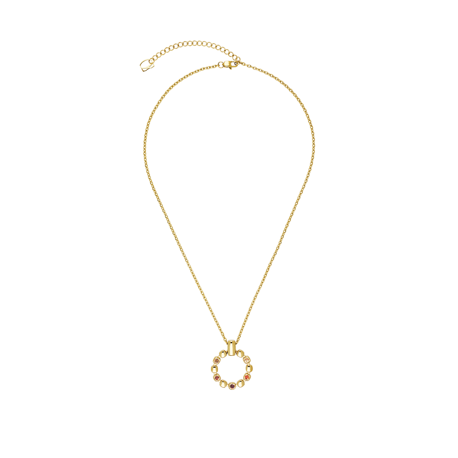 Collana Soft Cube Circle Glow Sunset oro