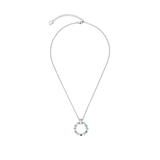 Collana Soft Cube Circle Glow Ocean argento
