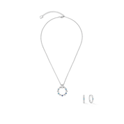 Collana Soft Cube Circle Glow Ocean argento