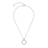 Collana Soft Cube Circle Glow argento