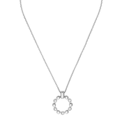 Collana Soft Cube Circle Glow argento