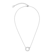 Collana Small Soft Cube Circle Glow argento