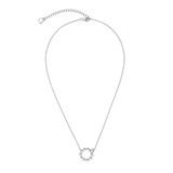 Collana Small Soft Cube Circle Glow argento