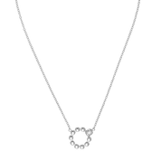 Collana Small Soft Cube Circle Glow argento