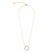 Collana Sparkling Circle oro-multicolore